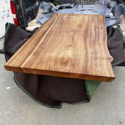 Live Edge English Elm Slab - Dining /Office Table Top