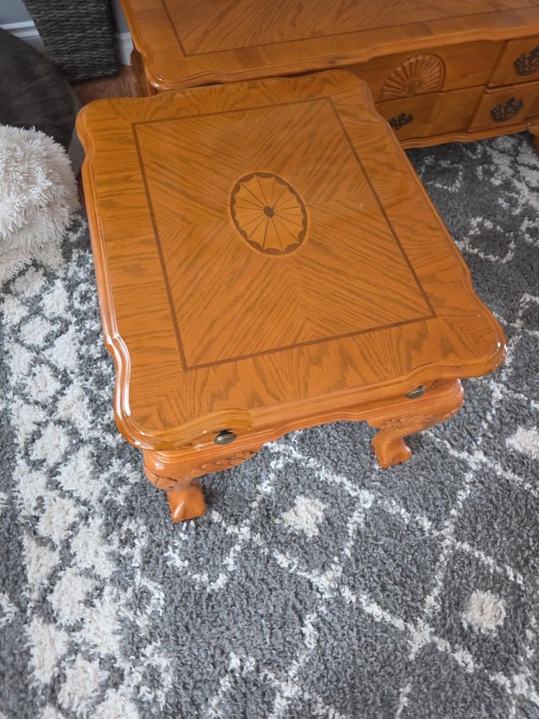 Coffee Table And 2 End Table