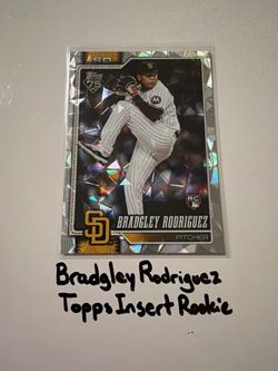 Bradgley Rodriguez San Diego Padres Pitcher Topps Short Print Insert Rookie Card.