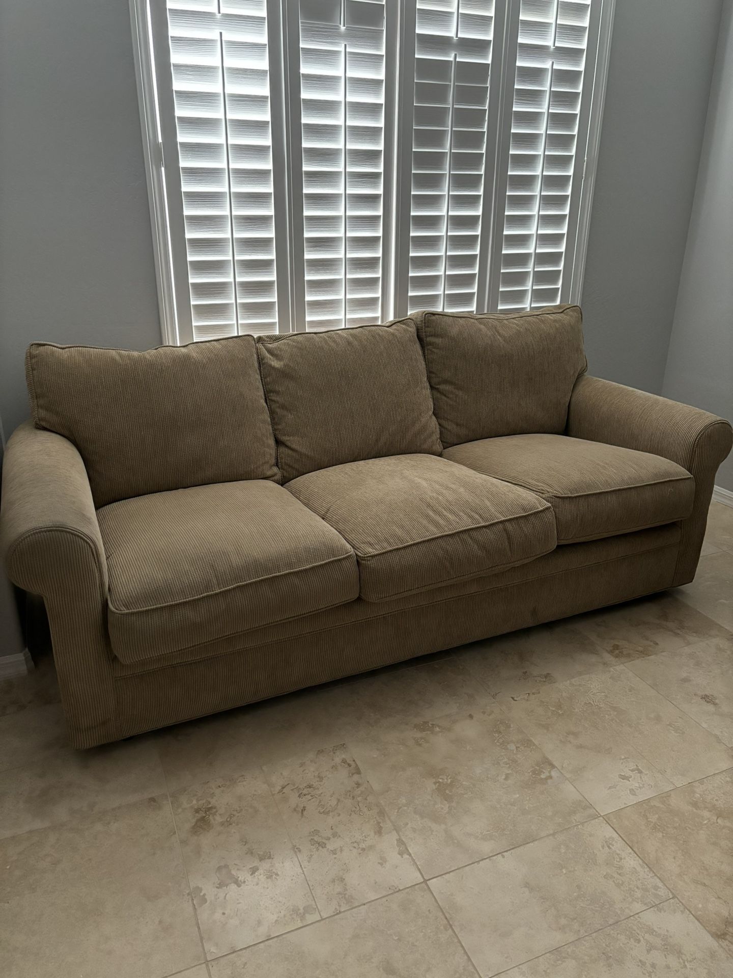 Crate and Barrel Beige Couch