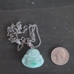 Budah With Silver Chain