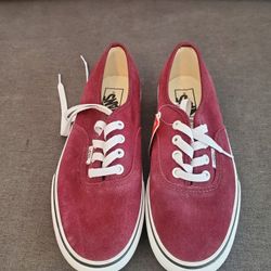Vans Burgundy Woman's Shoe #8