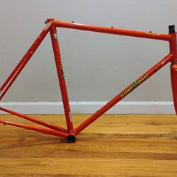 Guerciotti 54cm Columbus Tubing Vintage Road Bike Frame Fork Campagnolo Dropouts 