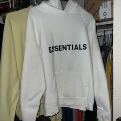 Fear of God essentials pull over hoodie Appliqué Logo