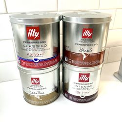 Empty illy Coffee Tin Can 