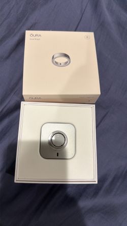Used Oura ring size 8 silver barely used