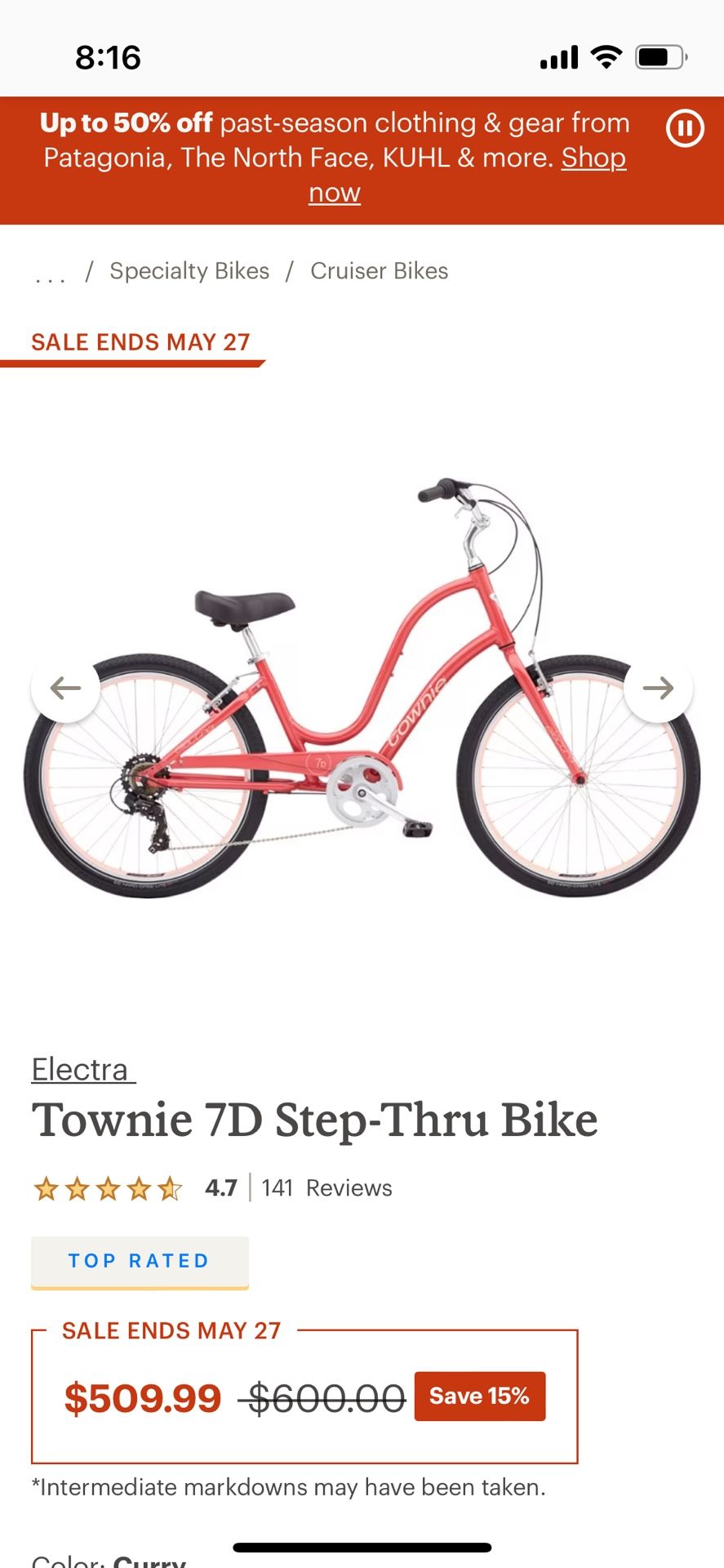 Townie 7 Step Speed Bike