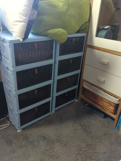 2 Blue Drawer Sets