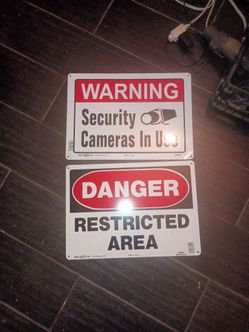 Metal signs