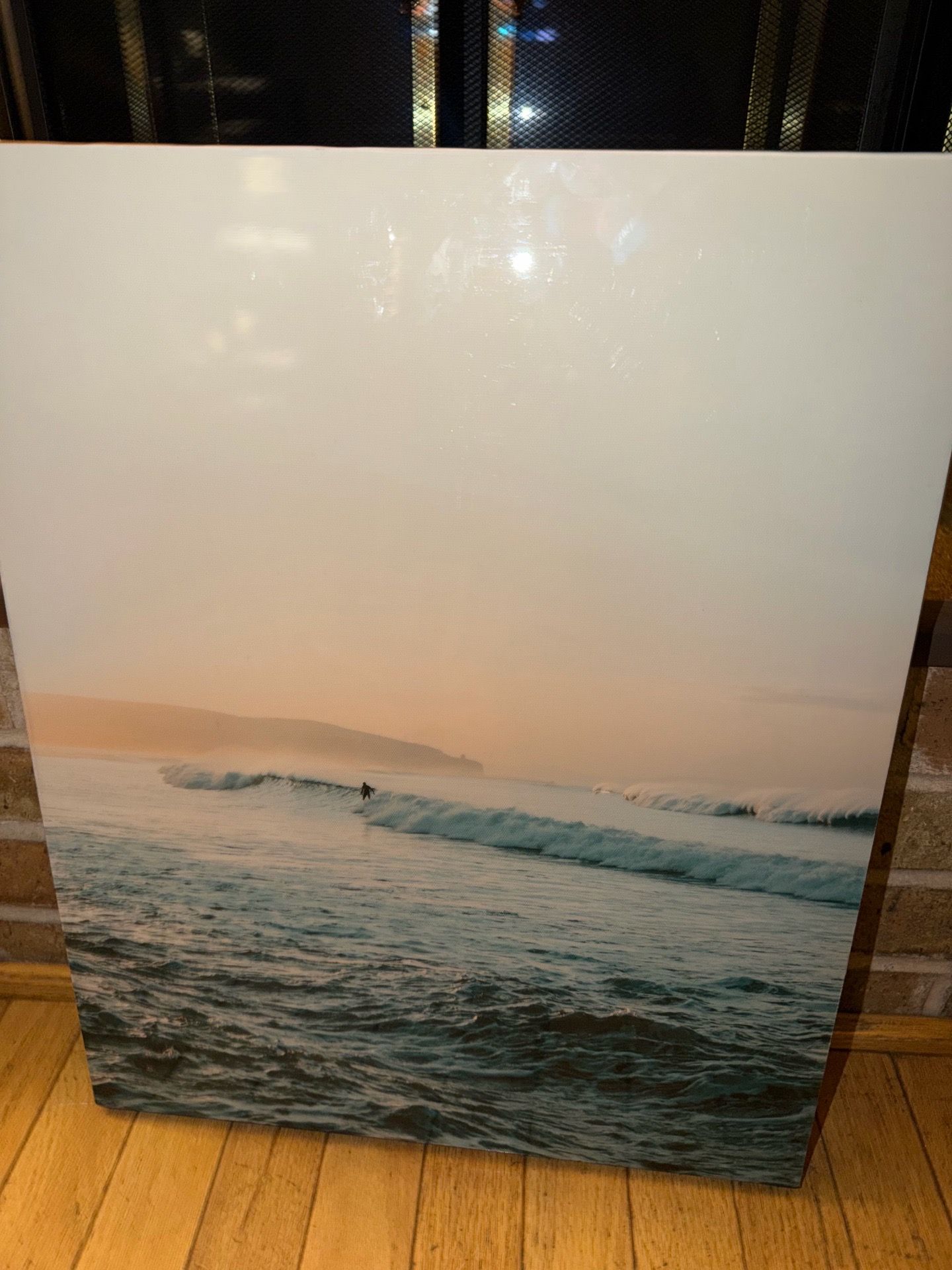 19.75”x15.5” OCEAN WAVE CANVAS WALL ART DECOR