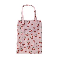 Cherry Hearts Canvas Tote