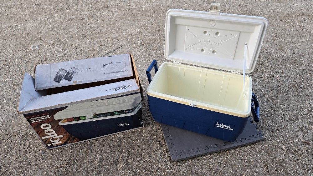 Retro igloo cooler