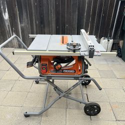 Portable Jobsite Table saw RIDGID 