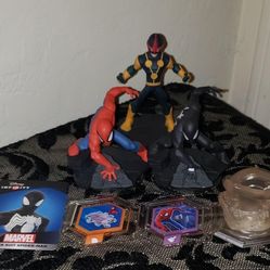 X7 XBOX 360 DISNEY INFINITY 2.0 3.0 VIDEO GAME PLAY SET TOY BOX BLACK SUIT SPIDERMAN CHARACTER FIGURINE
