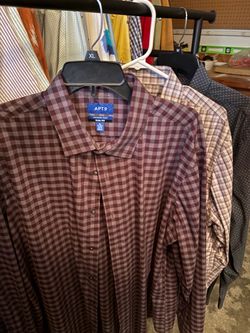 Rarely worn Apt 9 men’s xl slim fit long sleeve shirts