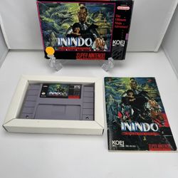 Inindo: The Way of the Ninja Super Nintendo SNES Authentic Tested & Working CIB