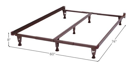 Adjustable Size Bed Frame W/glides(complete Set)