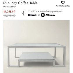Duplicity Coffee Table 
