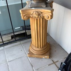 SET OF PLASTER COLUMNS