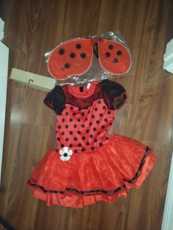 Ladybug Costume Kids S 4-6