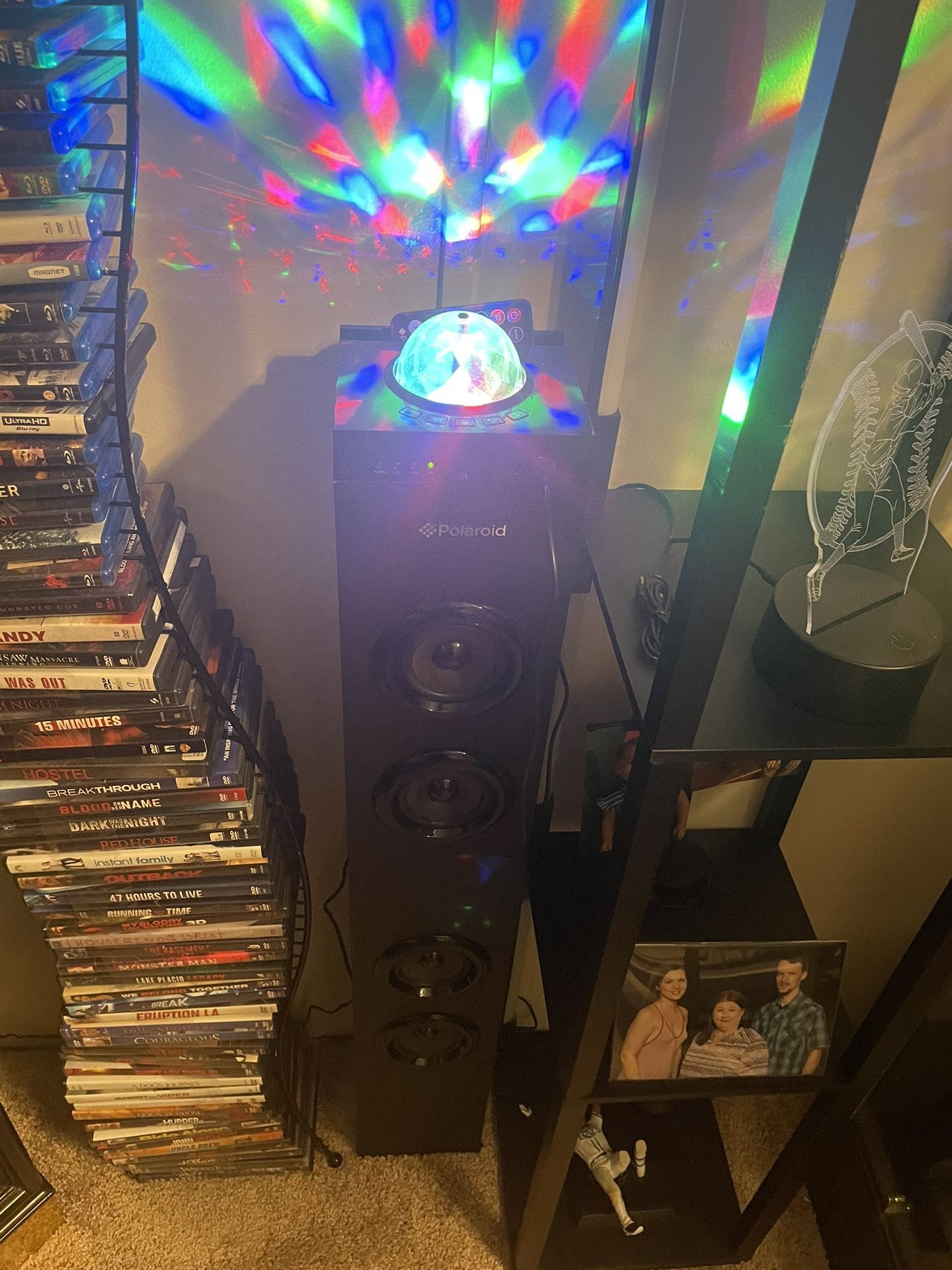 Bluetooth Speaker With Disco Light