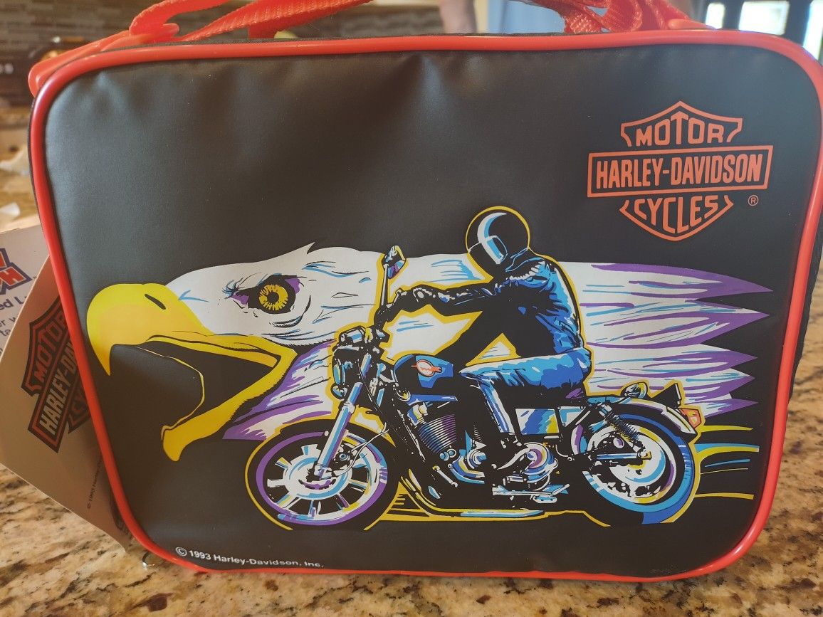 Vintage Collectible 1993  Harley-Davidson Lunch Bag 