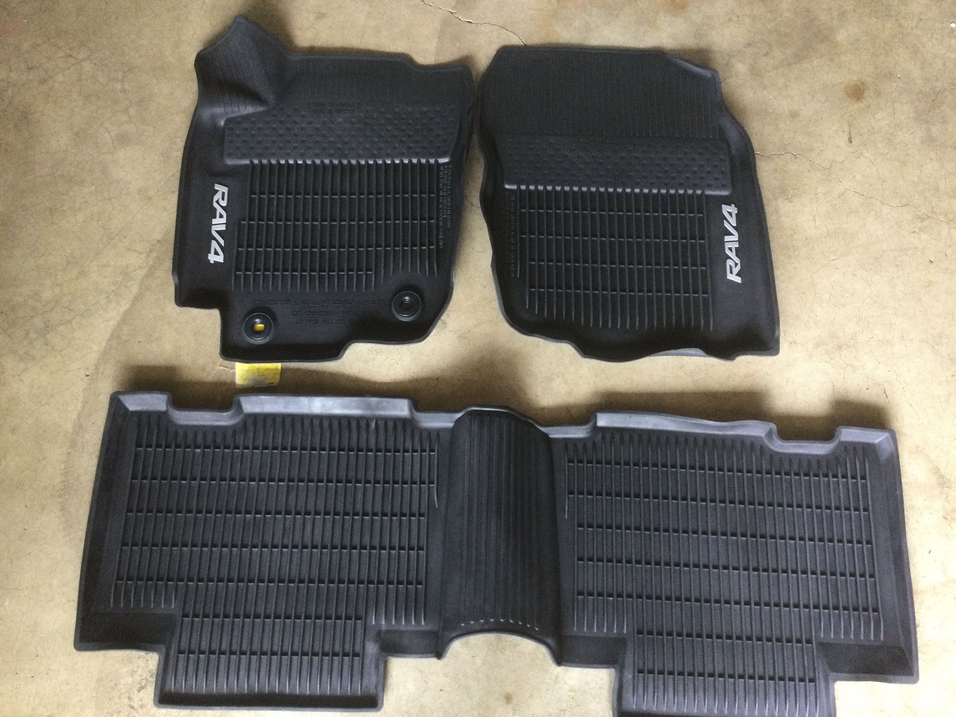 Genuine OEM Toyota RAV4 All Weather Floor Mats