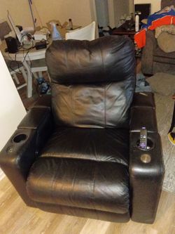 Theatre chair leather