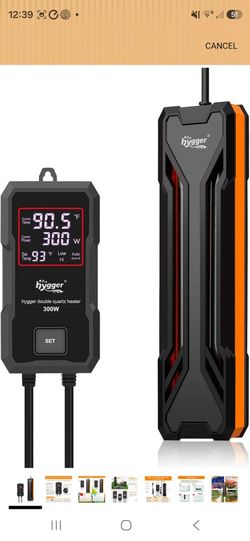 Hygger HG043 500W Aquarium Heater