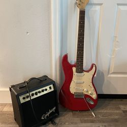 Excel Guitar With Epiphone Amp