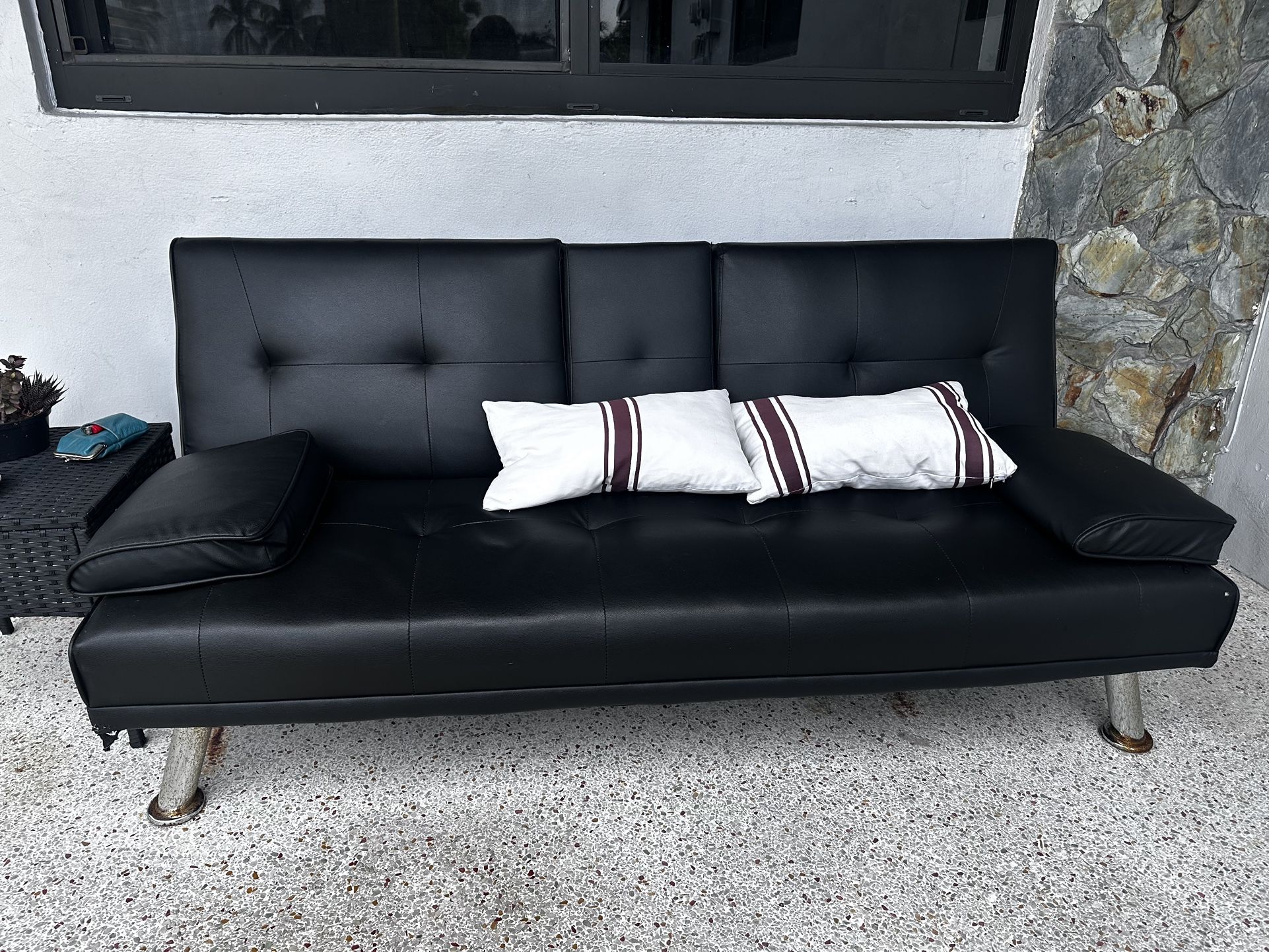 Black Sofa - Futon