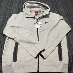 Nike Sportswear Tech Fleece Windrunner Jacket Men's XL Grey Full Zip FB7921-063