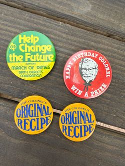 botones/pins promocionales vintage