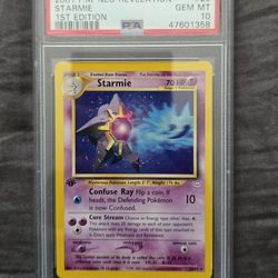 1st Edition Starmie PSA 10