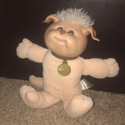 cabbage patch kids koosas 1983 dog original Appalachian artworks, inc. small mark on nose