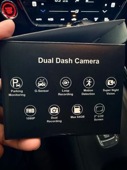 Dual Dash Cam Front and Inside with 64GB