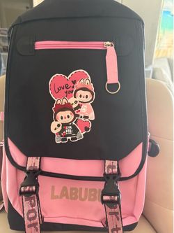Labubu Pop Mart USB Charging backpack