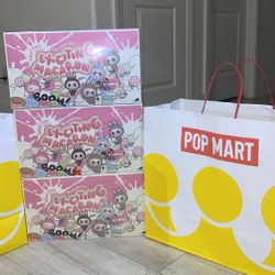 Authentic Popmart Labubu “Exciting Macaron” and “ Have a seat “ vinyl plushie 