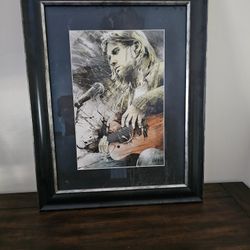 Kurt Cobain Picture In Frame