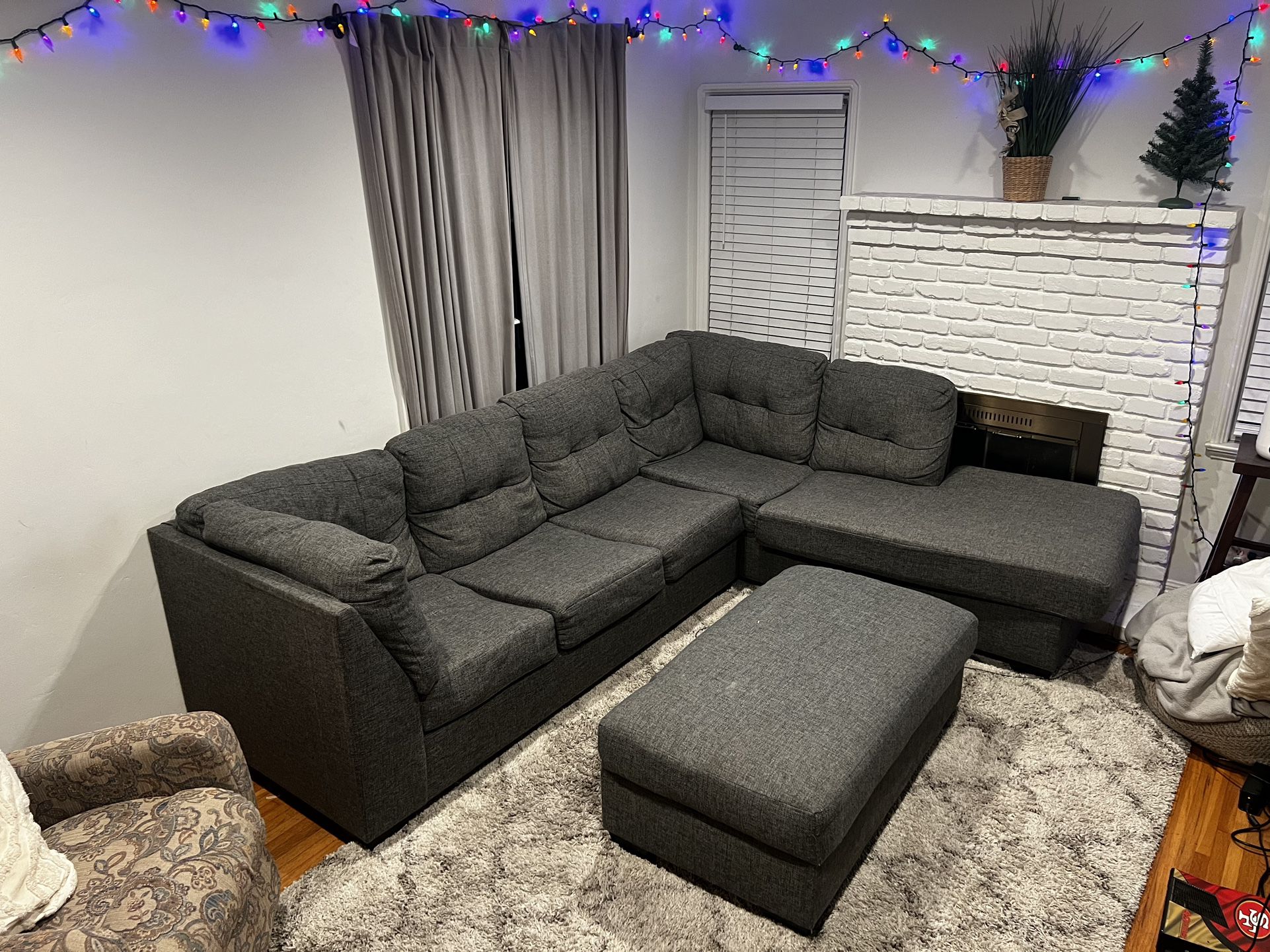Couch Plus Ottoman 
