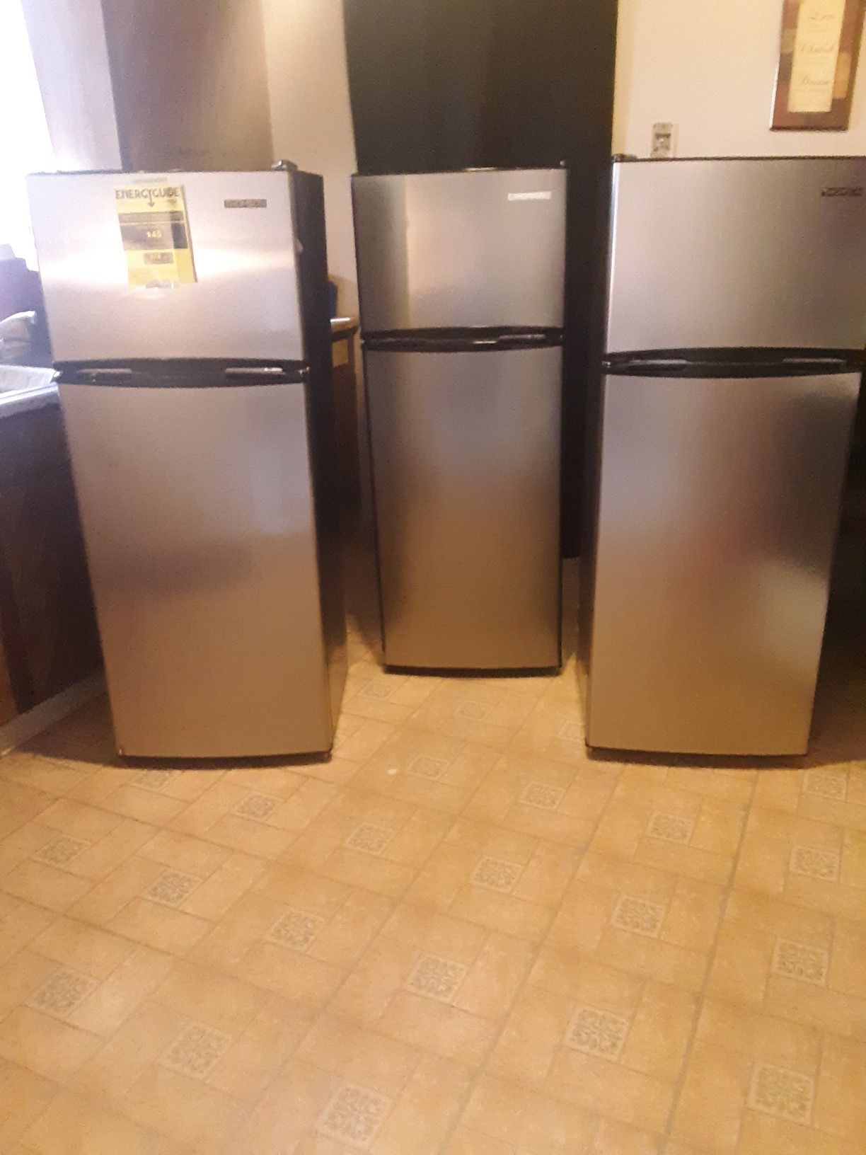 THOMSON-7.5 Cu.ft.STAINLESS STEEL Refrigerators/freezer (NEW)