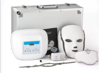 led Colour light therapy using red/ blue  /white.