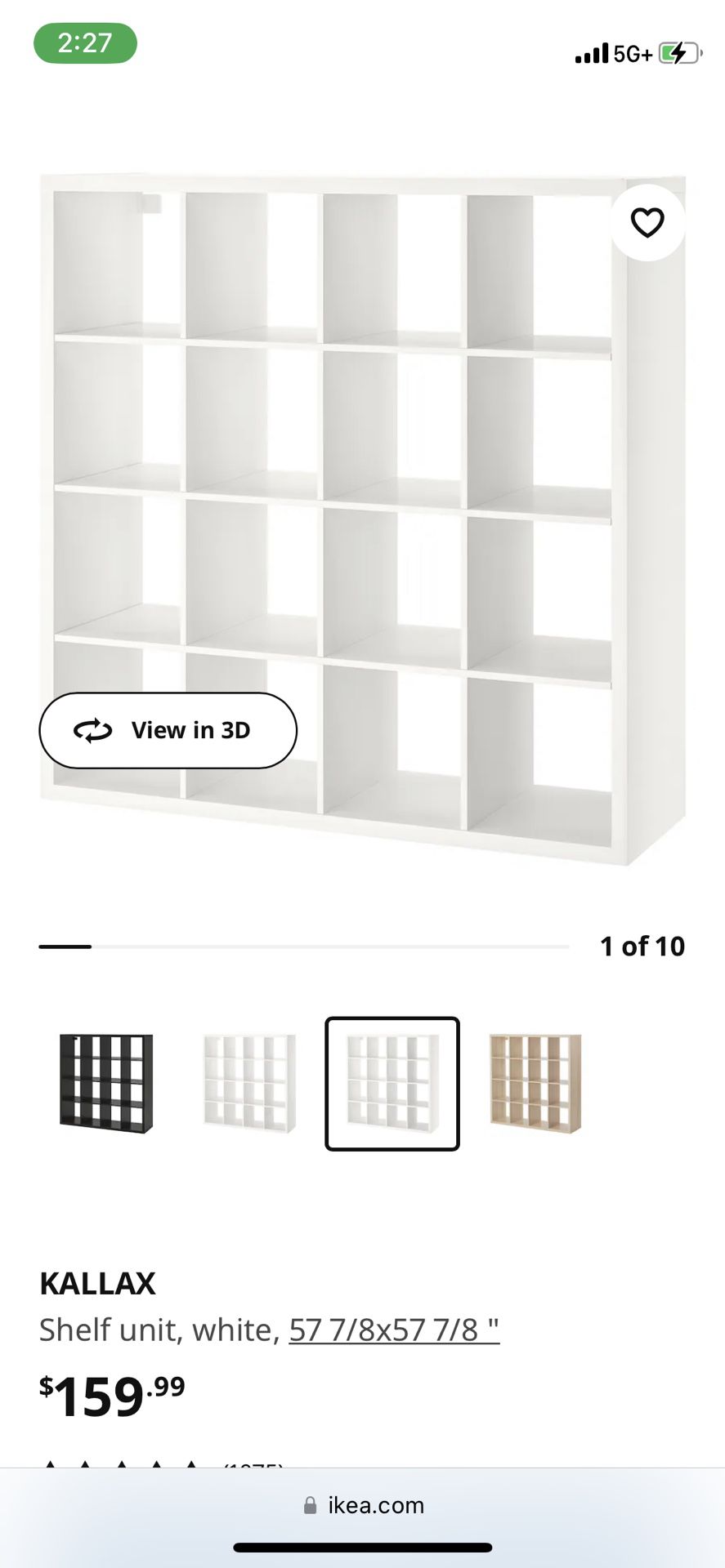 KALLAX Shelf unit, white, 57 7/8x57 7/8 - IKEA