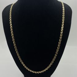 GOLD CHAIN 14KT YG, 27.8 GRAMS, 24” LENGHT, 4.4mm
