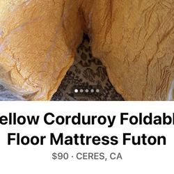 Boneless folding corduroy futon/ floor bed