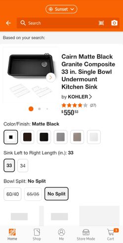 Kholer kitchen sink