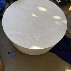 Williams Sonoma round coffee table