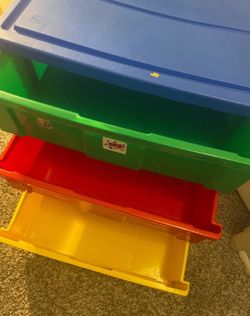 21” x 15” x 24” Plastic 3-drawer organizer storage rolling cart