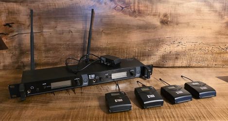 In Ear Monitor System with 4 Wireless Bodypacks