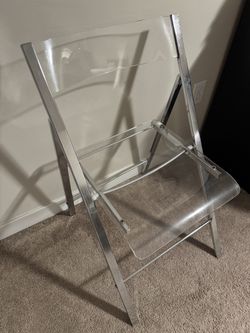 Clear Acrylic Folding Chair